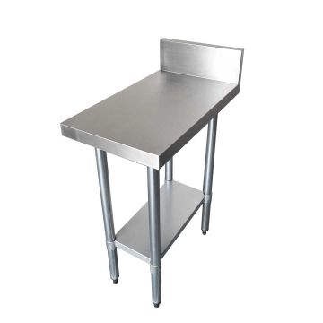 Fed Premium 304 Grade Stainless Steel Work Bench With Undershelf & Splashback 700 Deep - WBB7-0450/A