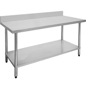 Fed Economic 304 Grade Stainless Steel Tables With Splashback 600 Deep 0900-6-WBB