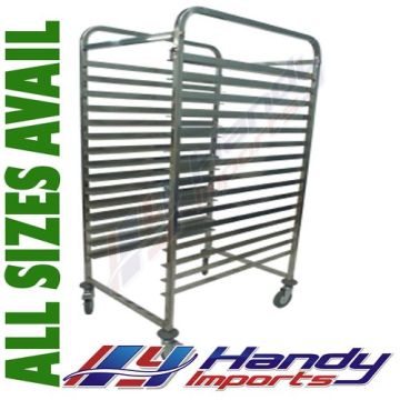 Stainless Steel 15 Level Bakery Trolley Suits Tray Size 40X60cm. Capacity 15 Trays