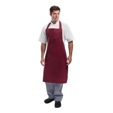 Whites Bib Apron Burgundy A557
