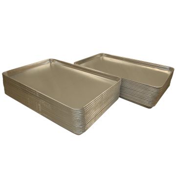New 30Pcs Aluminium Oven Baking Pan Tray Bakers For Gastronorm Trolley 66X46X3cm