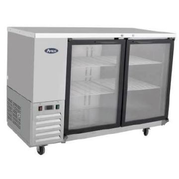 Back Bar Swing Glass Door Display Fridge MBB48G 