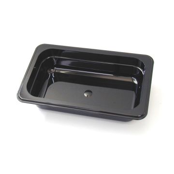 Robinox Black Polycarbonate Gastronorm Pan - 1/4 Size, 65mm Deep B14065
