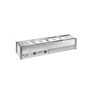 Roband Hot Bain Marie 4 X 1/2 Size, Pans Not Included, Single Row BM14