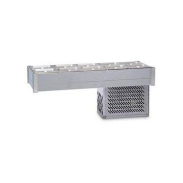 Roband Refrigerated Bain Marie 8 X 1/2 Size, Pans Not Included, Double Row BR24
