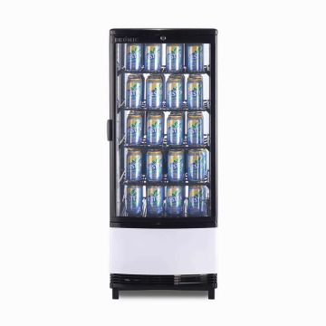 Bromic CT0100G4BC-NR Countertop Beverage Chiller Flat Glass Black - 98 Litre