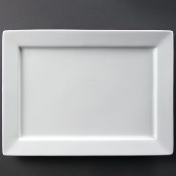 Olympia Wide Rim Rectangular Platter 400 x 295mm C362