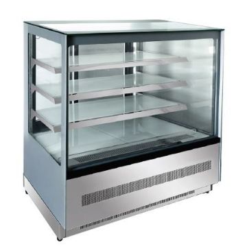 Atosa Upright Square Cake Showcase Display 4 Level Fridge 1200mm WDF127Z