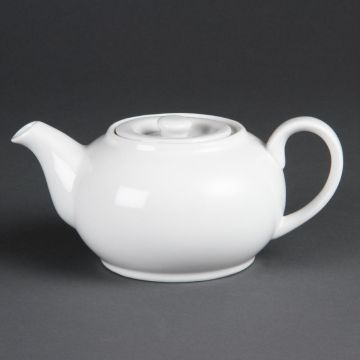 Olympia (Pack of 4) Whiteware Teapots 852ml CB474