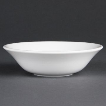 Olympia (Pack of 12) Whiteware Oatmeal Bowls 150mm CB475