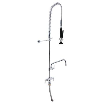 3Monkeez Hob Mounted Pre Rinse Spray Tap 12" Pot Filler Faucet Black T-3M53058-B