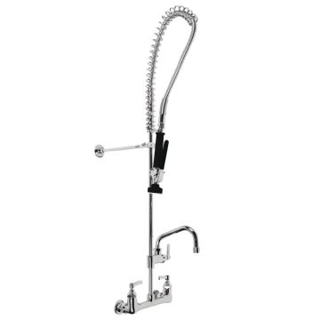 3Monkeez Wall Mounted Pre Rinse Spray Tap 6" Pot Filler Faucet Black T-3M53449-B