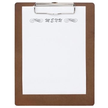 Wooden Menu Presentation Clipboard A5 CL175