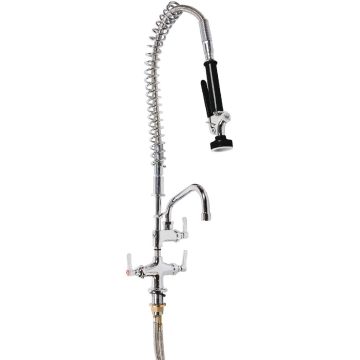 3Monkeez Dual Hob Mounted Pre Rinse Spray Tap 6" Pot Filler Faucet T-3M53015-C-B
