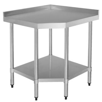 Stainless Steel Corner Bench W/ Splash Back 900X610X900mm Commercial Kitchen