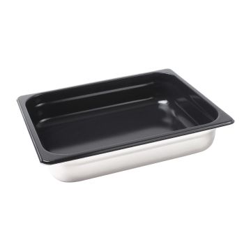 Vogue Stainless Steel Heavy Duty Non Stick Gastronorm Pan 1/2 65mm CS756