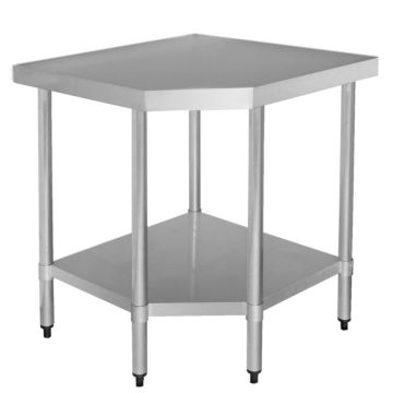 Stainless Steel Corner Bench flat 900X700X900mm Commercial Kitchen