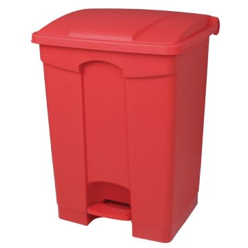 Jantex Kitchen Pedal Bin Red 87Ltr DC712