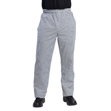 Whites Vegas Chefs Pants Small Black and White Check XS DL712-XS