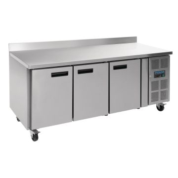 Polar Counter 3 Door Freezer with Upstand 417 Ltr DL917-A