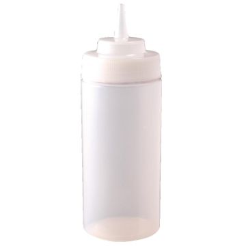 Vogue Clear Wide Neck Squeeze Sauce Bottle 454ml E092