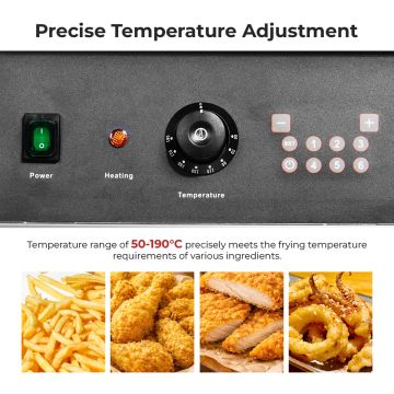 Frymax 28L Oil Capacity Free Standing Electric Fryer  EF-28LE