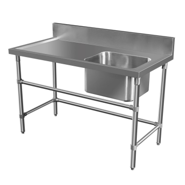 1200X600mm Single Right Bowl Kitchen Sink #304 Stainless Steel