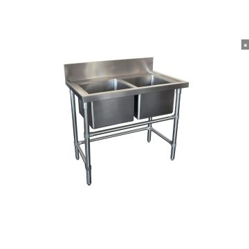 1200X600mm Double Middle Bowl Kitchen Sink #304 Stainless Steel