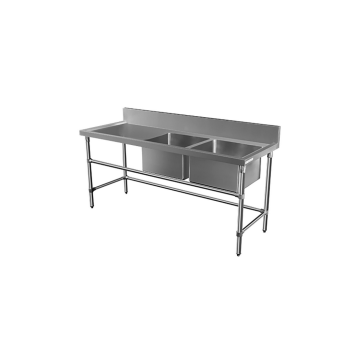 1700X600mm Double Right Bowl Kitchen Sink Stainless Steel