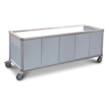 Roband Food Bar And Bain Marie Trolley, 6 Pans Size ET23