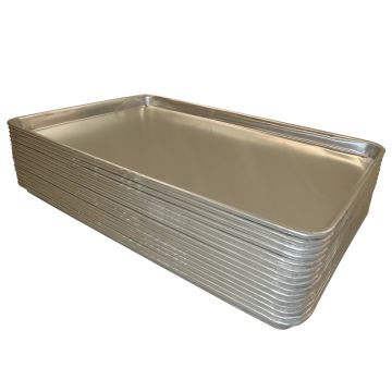 15Pcs Aluminium Oven Baking Pan Cooking Tray Bakers Gastronorm Trolley 600mm