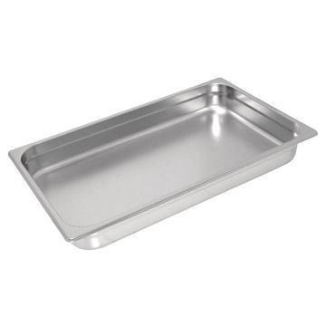 Vogue Heavy Duty Stainless Steel 1/1 Gastronorm Pan 65mm GC963