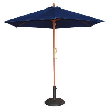 Bolero Round Navy Blue Outdoor Umbrella 2.37m high GG496