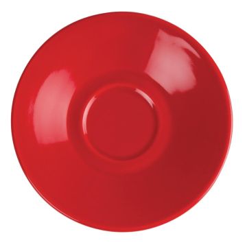 Olympia (Pack of 12) Cafe Espresso Saucers 115mm Red GK085