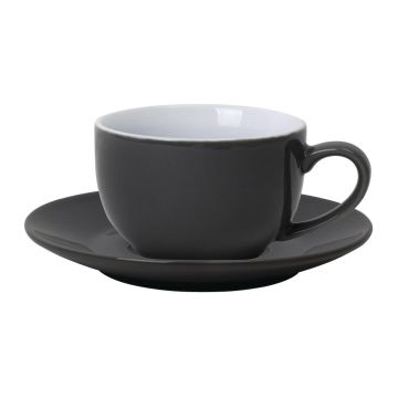 Olympia (Pack of 12) Cafe Saucers Charcoal GL049