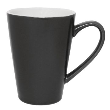 Olympia (Pack of 12) Cafe Latte Cups 340ml Charcoal GL488