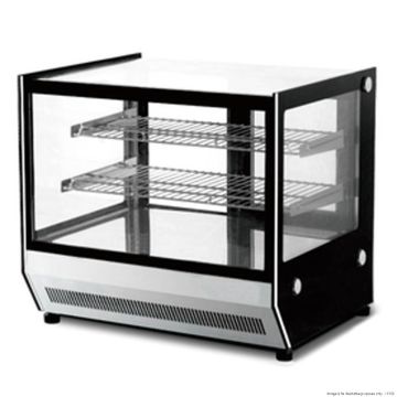 Counter Top Square Glass Hot Food Display GN-900HRT