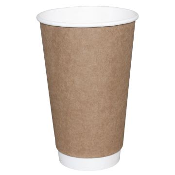 Fiesta(Pack of 25)Takeaway Coffee Cups Double Wall Kraft 340ml x25 GP437