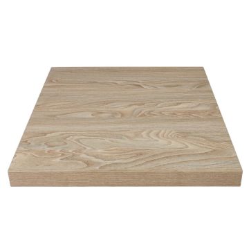 Bolero Square Table Top Antique Natural 600mm GR325