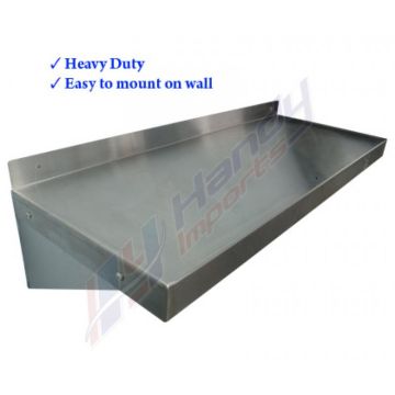 930mm X 356mm Stainless Steel Wall Mounted Shelf