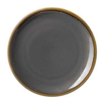 Olympia Kiln Round Coupe Plate Smoke 230mm (Pack of 6) HC387