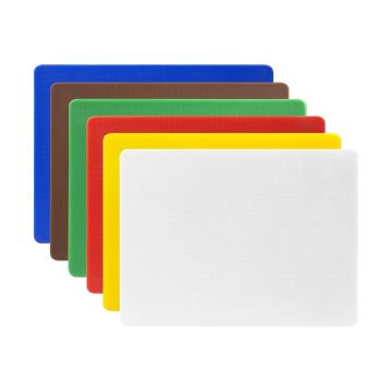 Hygiplas Low Density Chopping Board Set 300x225xx10mm (Pack of 6) HC885
