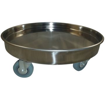 590mm Stainless Steel Kitchen Pot Moving Trolley With Wheels