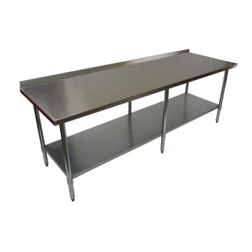 2134 X 610mm Full #430 Stainless Steel Bench
