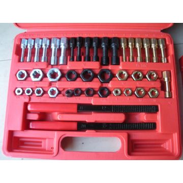 42Pc Unf Unc Metric Rethreader Bolt Kit Thread File Repair Tool Restorer Set