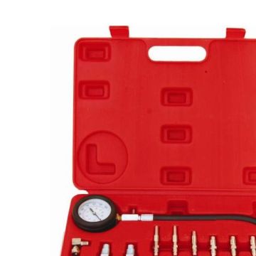 19Pcs Cylinder Pressure Meter Diesel Truck Engine Car Compression Kit