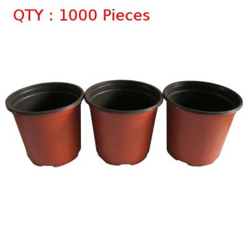 1000 Plastic Thermoformed Nursery Garden Plants Double Colour Pot 140X130mm