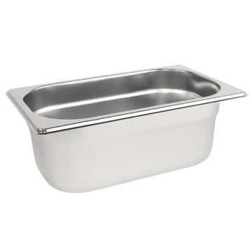 Vogue Stainless Steel 1/4 Gastronorm Pan 100mm DN720