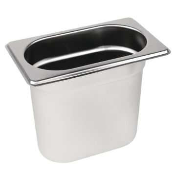 Vogue Stainless Steel 1/9 Gastronorm Pan 150mm DN729
