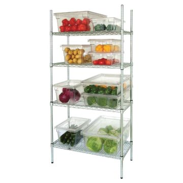 Vogue 4 Tier Wire Shelving Kit 1525x460mm L929